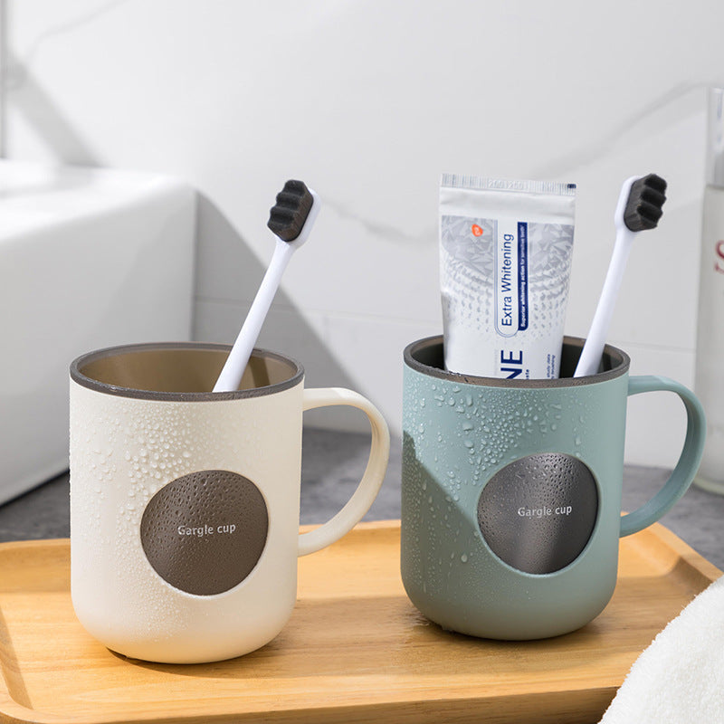 Colourful plastic toothbrush holder for couples