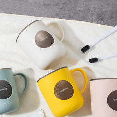 Durable pastel toothbrush cup for bathroom