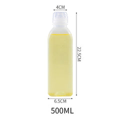 Open squeeze oil bottle showing filling potential