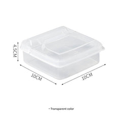 Dishwasher-safe food storage container in use