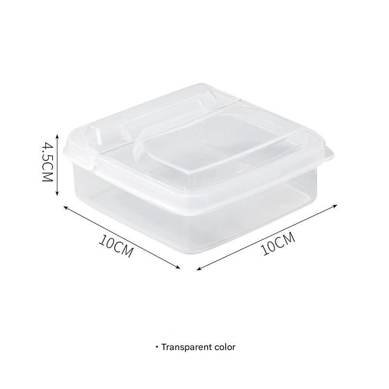 Dishwasher-safe food storage container in use