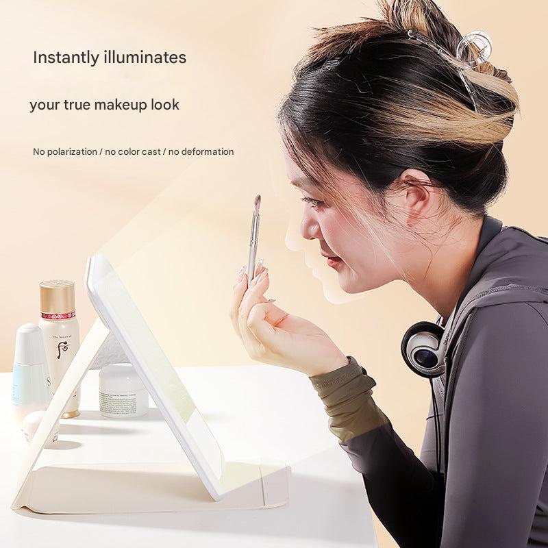 foldable travel cosmetic mirror