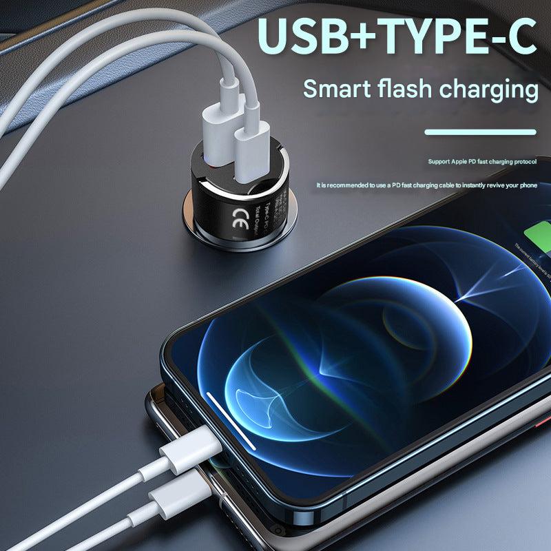 compact design of USB car charger