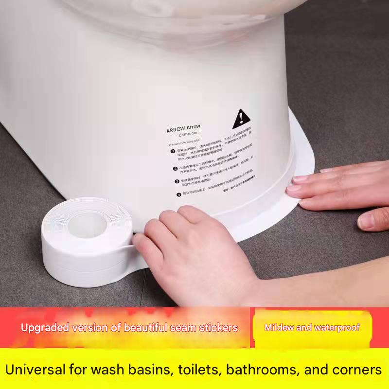 Close-up of waterproof seal tape showing mold resistance