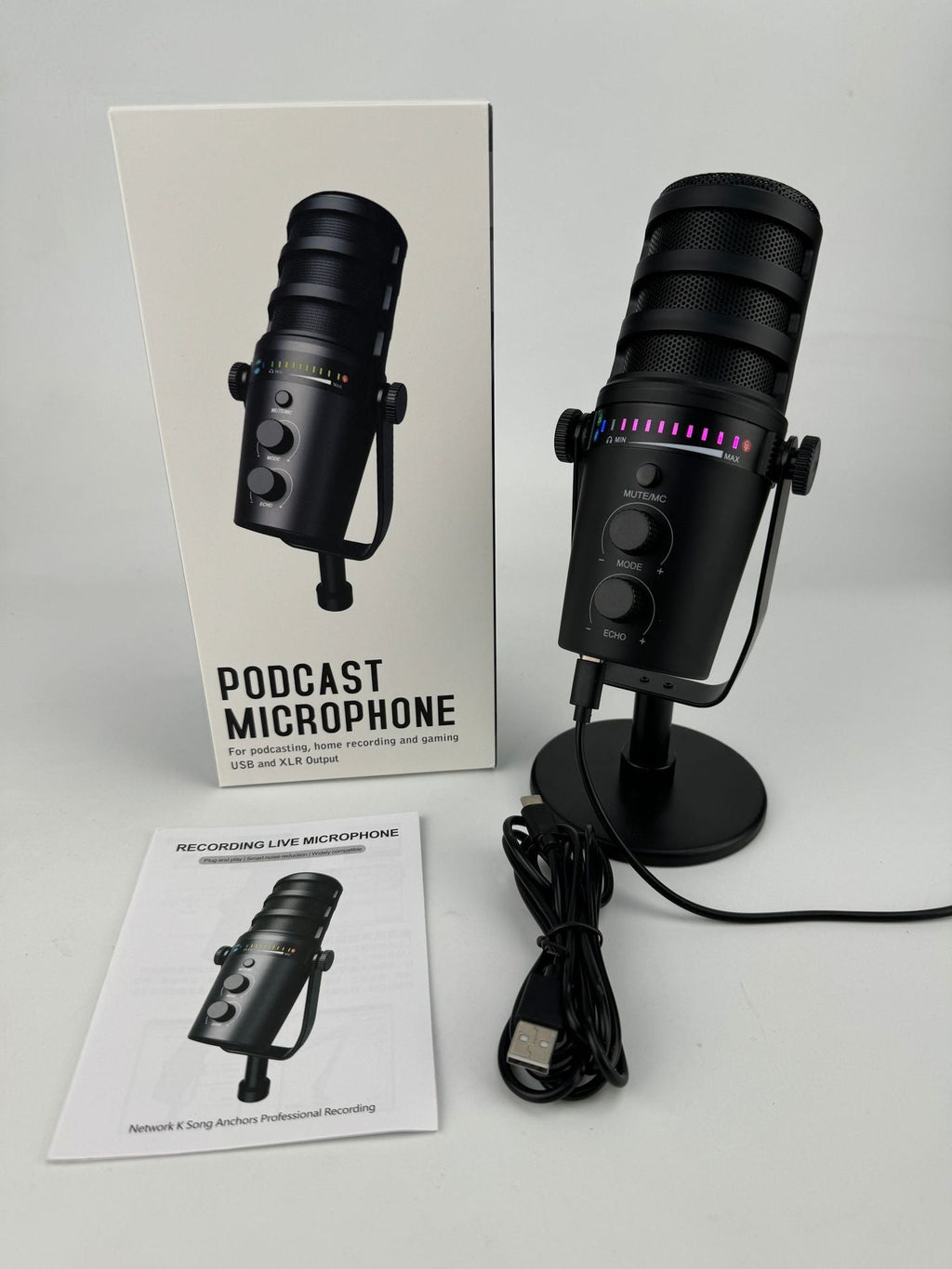 microphone showcasing connectivity options