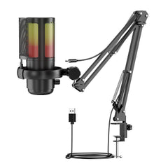 Professional recording microphone on a desk