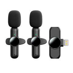 Wireless Clip-On Microphone Q8 showing side view
