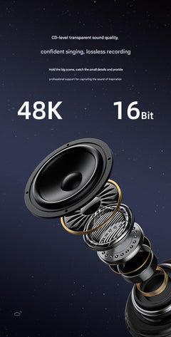 Wireless Clip-On Microphone Q8 connected to smartphone