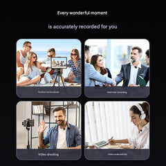Wireless Clip-On Microphone Q8 connected to smartphone
