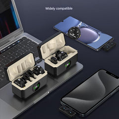Wireless Clip-On Microphone Q8 showing side view