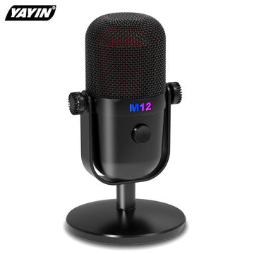 image of Professional USB Condenser Microphone with adjustable arm