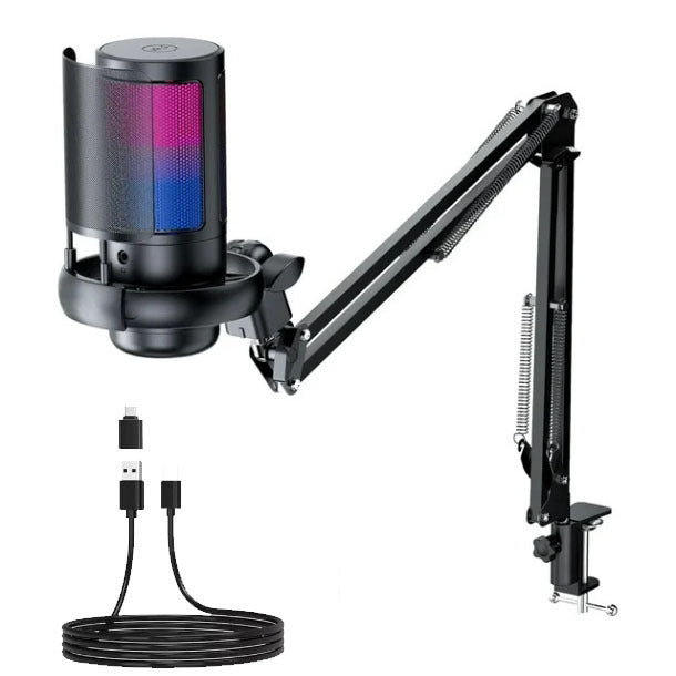 multiple angle view of condenser microphone