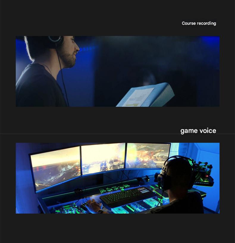 V5 microphone connected to PC setup