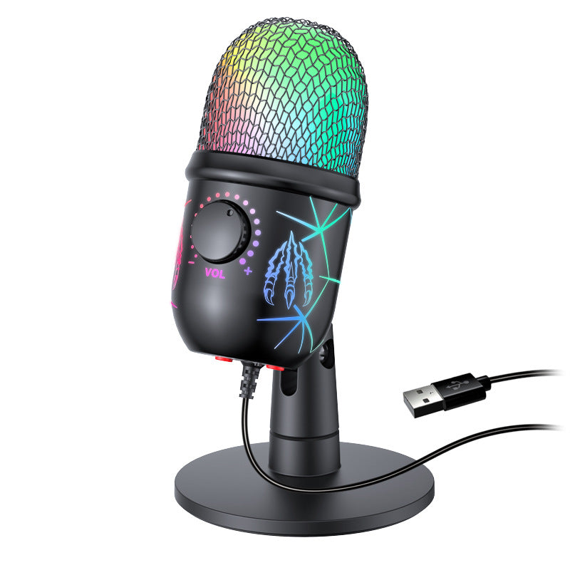V5 microphone back view showcasing connections