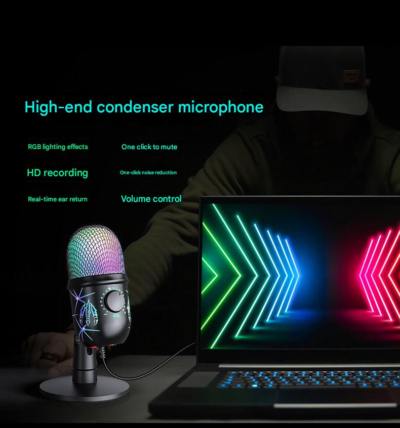 V5 microphone connected to PC setup