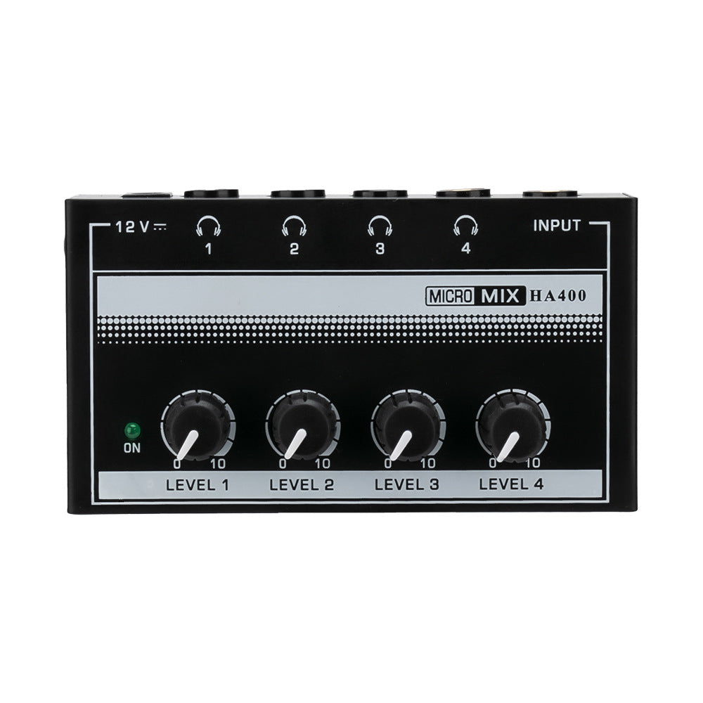 Portable headphone amplifier side view