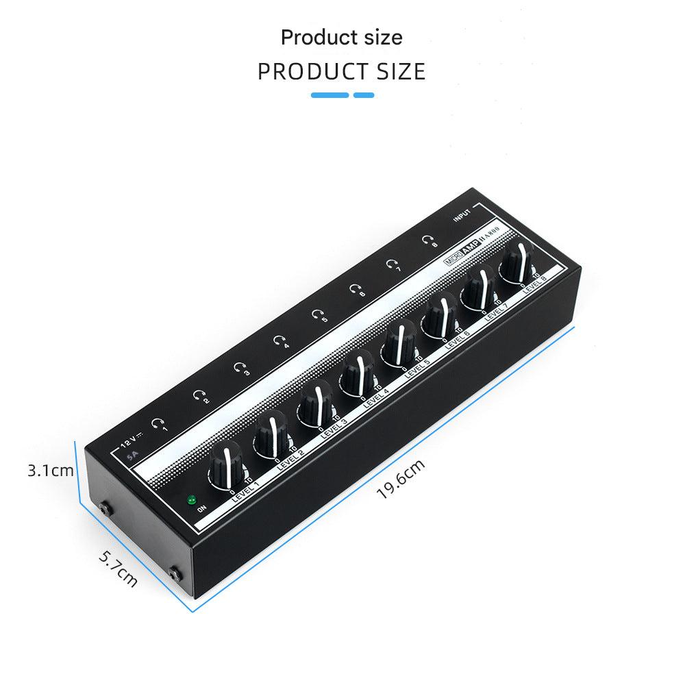 Back view of HA800 headphone amplifier with connections