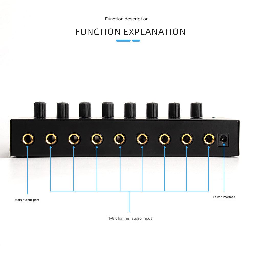 HA800 portable headphone amplifier on a desk