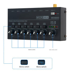 Audio mixer used for live streaming