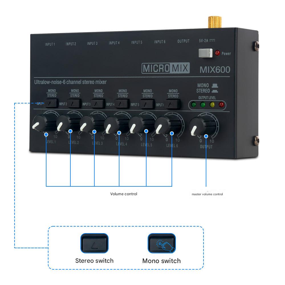 Audio mixer used for live streaming