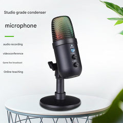 USB condenser microphone with stand