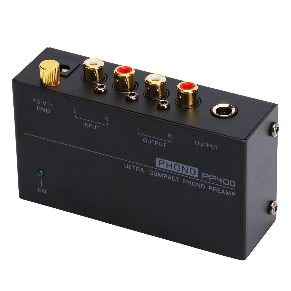 Back view of the PP400 Turntable Preamp