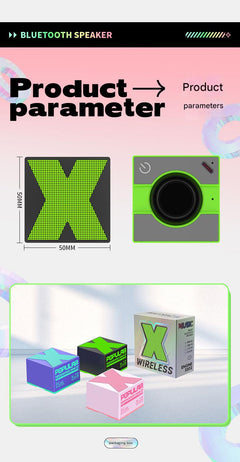 Portable Metal Bluetooth Speaker on a table