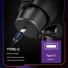 USB Live Streaming Microphone with Colourful Lights image 4