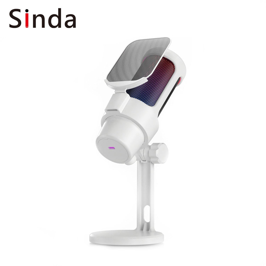 USB Live Streaming Microphone with Colourful Lights image 6