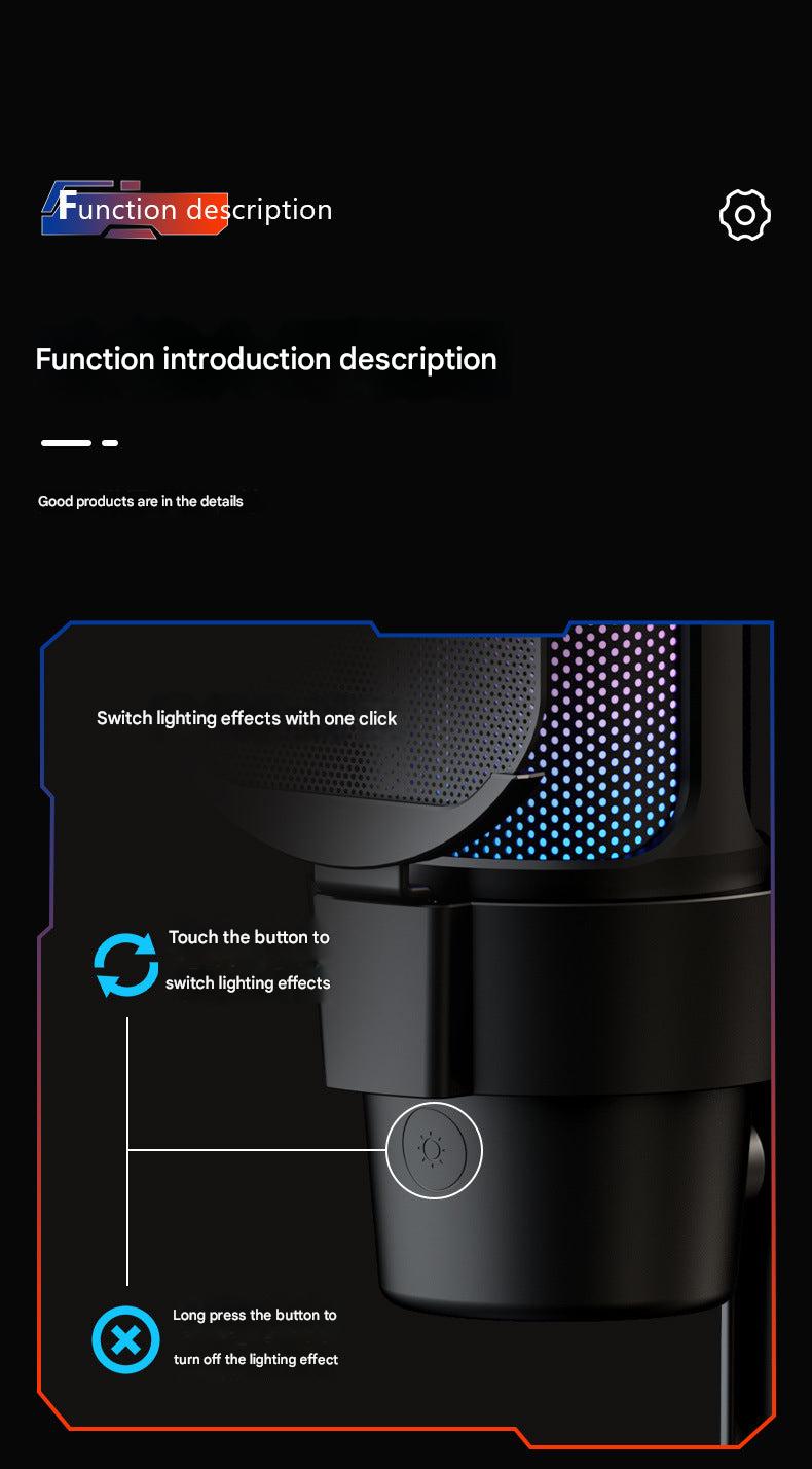 USB Live Streaming Microphone with Colourful Lights image 9