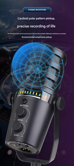 MV7 microphone with boom stand