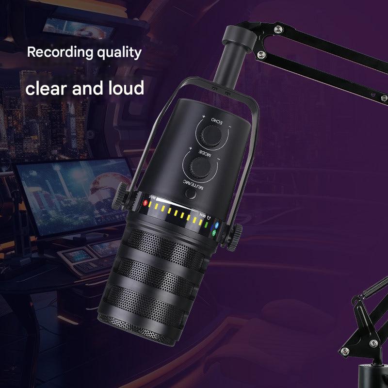 MV7 microphone with sound card