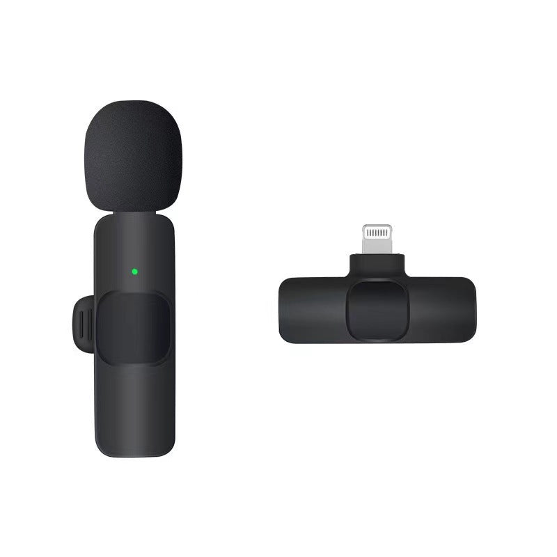 Portable lavalier microphone with charging port