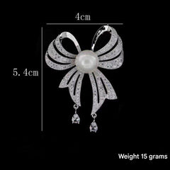 Close-up of elegant floral pin brooch for women