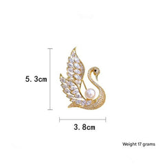 Multiple perspectives of the swan brooch image 8