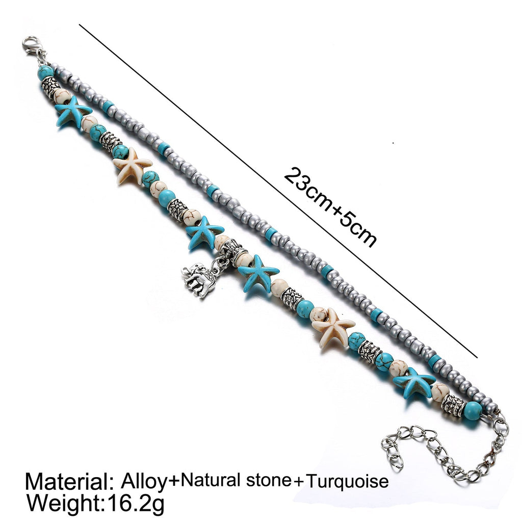 Multipurpose Ocean Charms Anklet