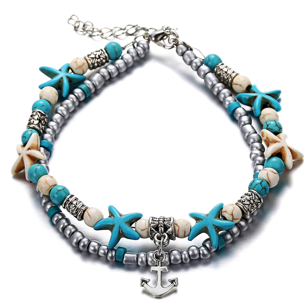 Fashionable Summer Anklet with Nature Motifs