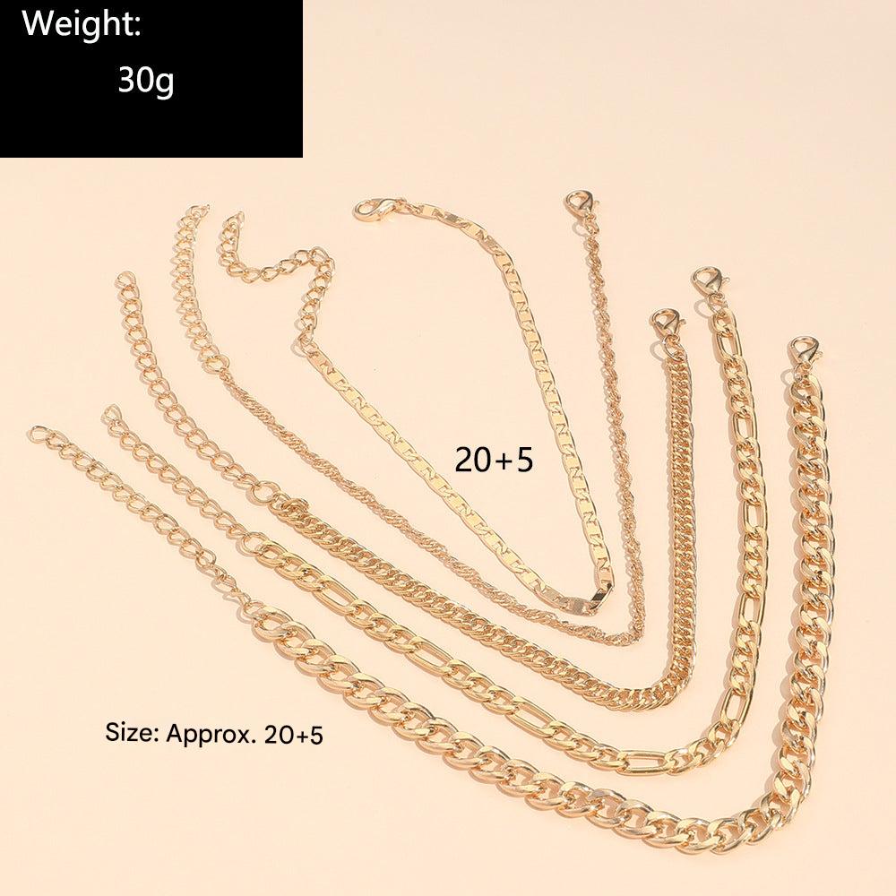 Different angles of a vintage anklet design