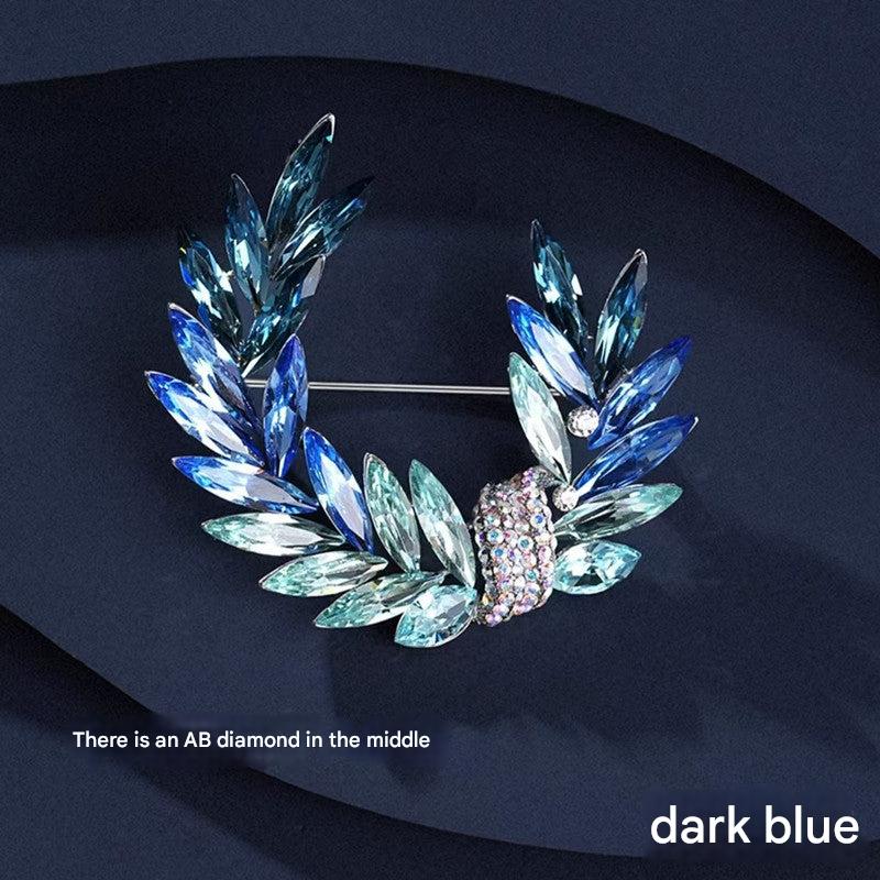 dark blue elegant brooch