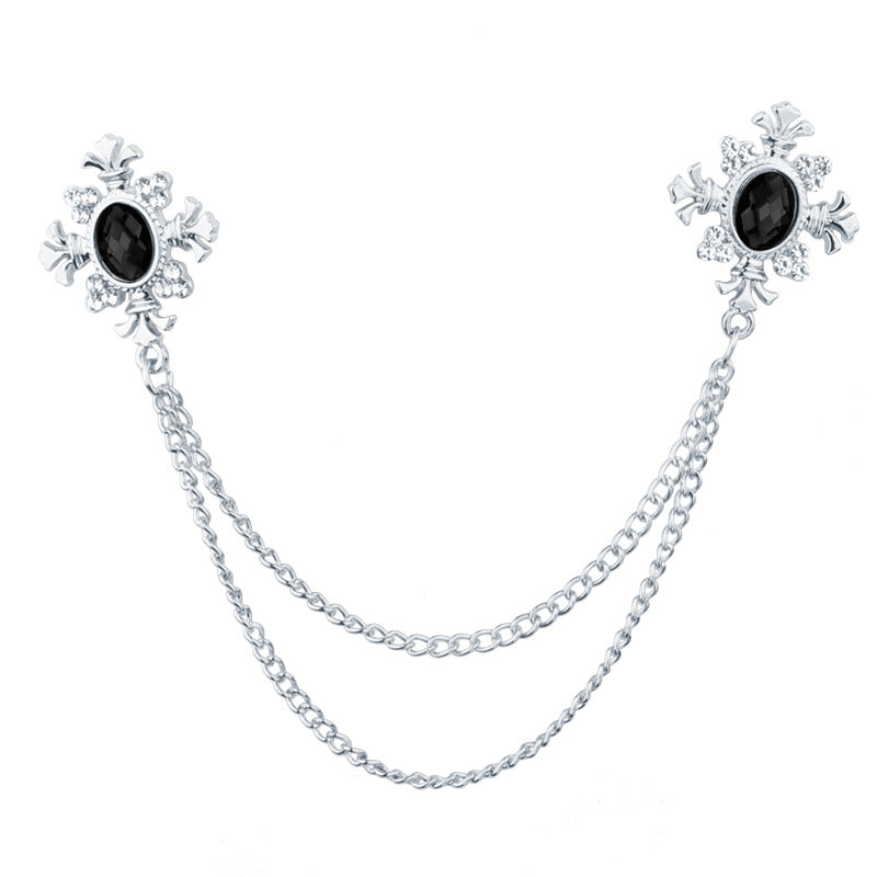 Elegant fashion brooch on casual attire image 9