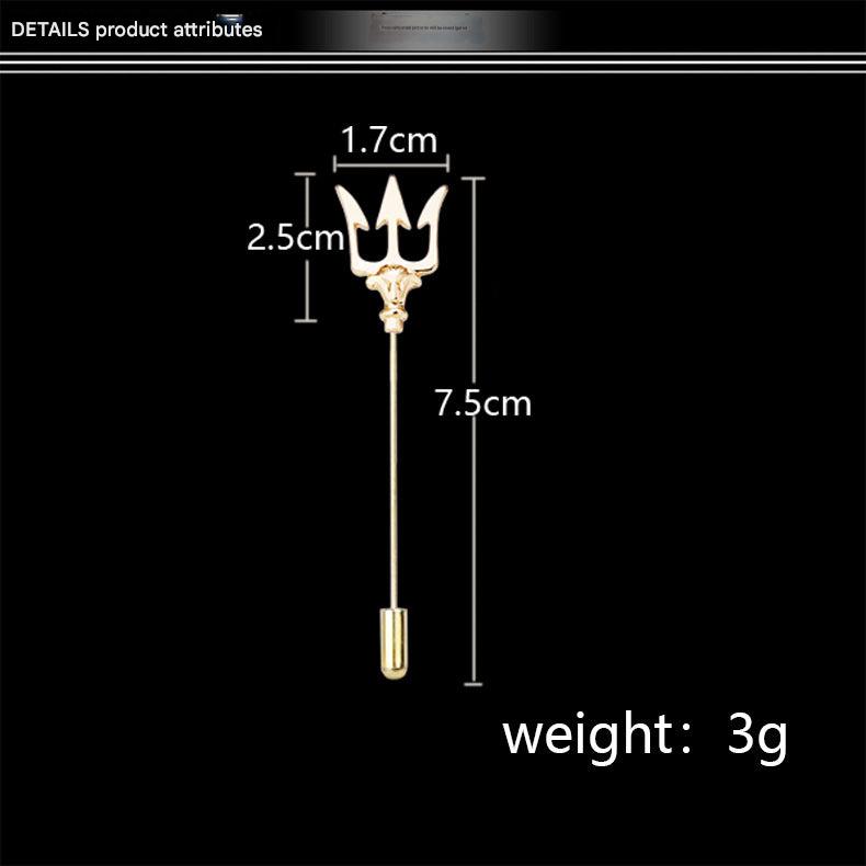 Stylishly packaged trident lapel pin gift