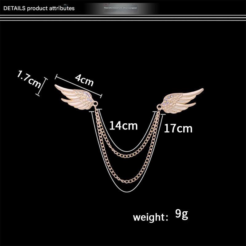 Elegant Brooch on a Shirt Collar Image 2