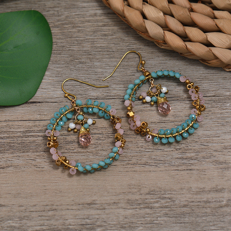 Diverse color options of tassel earrings
