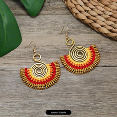 Handmade Bohemian Woven Earrings Design 3