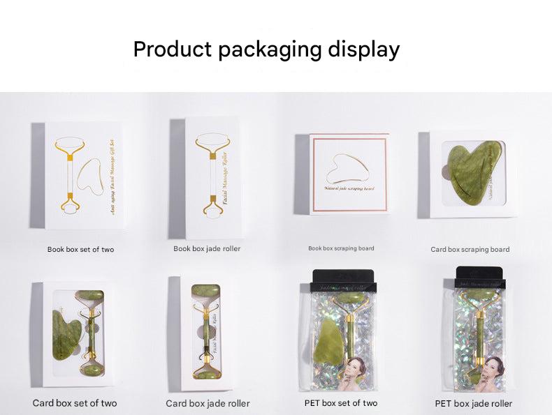 video demonstration of jade skincare set in use