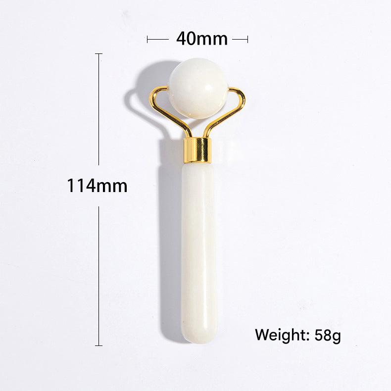 aesthetic display of jade skincare tools