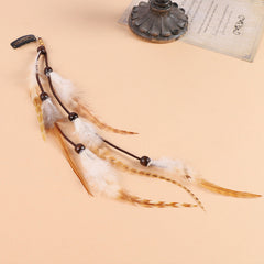 Colourful tassel hair accessory in natural light