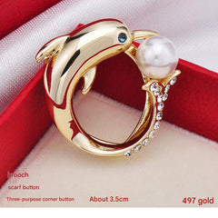 Floral scarf clip accessory image 2