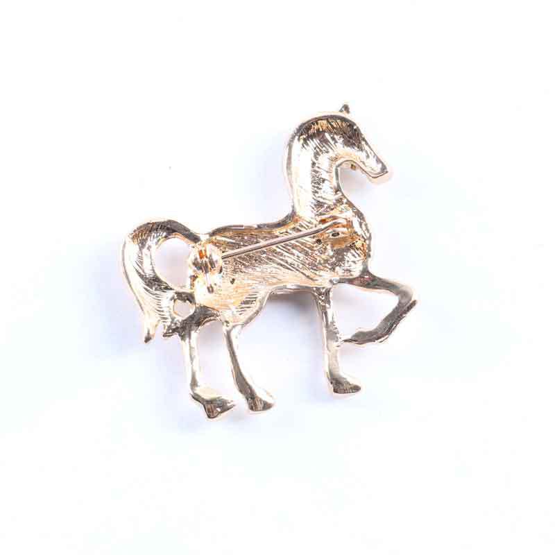 Stylish cat brooch pin on white background
