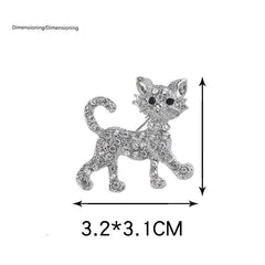 Close up of electroplated animal brooch pin